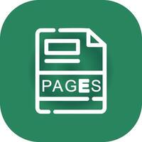 PAGES Creative Icon Design vector