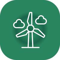 Wind Power Creative Icon Design vector