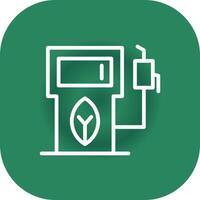 Eco petrol pump Creative Icon Design vector