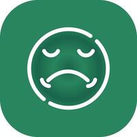 Sad Creative Icon Design vector