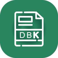 dbk creativo icono diseño vector