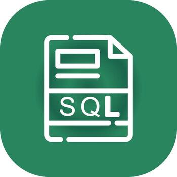sql creativo icono diseño vector