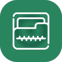 Zip Folder Creative Icon Design vector