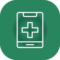 Medical Phone Creative Icon Design vector