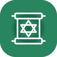 Scroll torah Creative Icon Design vector