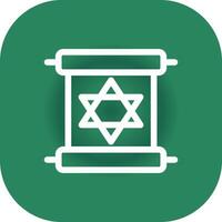 Scroll torah Creative Icon Design vector