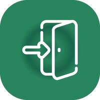 Glyph Gradient Circle Design vector