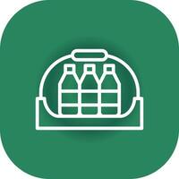 Bottle shelf Creative Icon Design vector