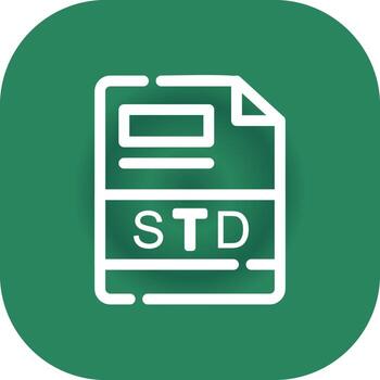 STD Creative Icon Design vector