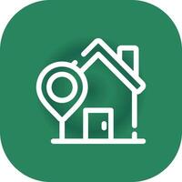 Home Location Creative Icon Design vector
