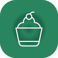 Cupcake Creative Icon Design vector