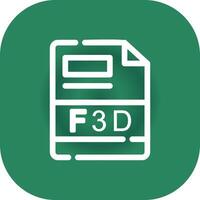 F3D Creative Icon Design vector