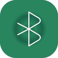 Bluetooth Creative Icon Design vector
