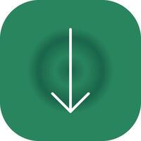 Down Arrow Creative Icon Design vector