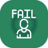 Fail Creative Icon Design vector