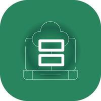 Cloud Storage Creative Icon Design vector