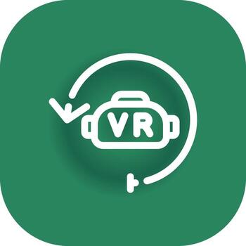 virtual realidad creativo icono diseño vector