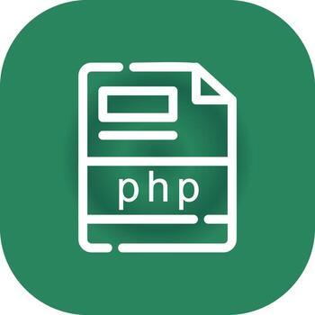 php Creative Icon Design vector