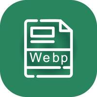 webp creativo icono diseño vector