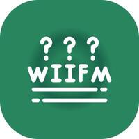 WIIFM Creative Icon Design vector