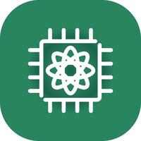Quantum Computer Creative Icon Design vector