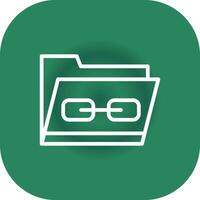 Link Folder Creative Icon Design vector