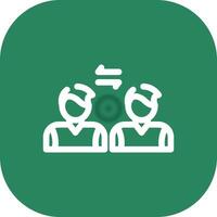 Social Distancing Creative Icon Design vector