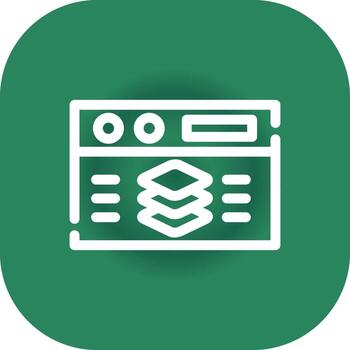 Full Stack Developer Creative Icon Design vector