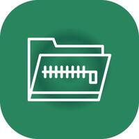 Zip Folder Creative Icon Design vector