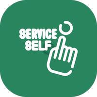 Self Service Creative Icon Design vector