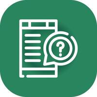 Question Creative Icon Design vector