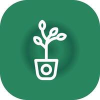 diseño de icono creativo de planta vector