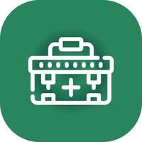 First Aid Kit Creative Icon Design vector