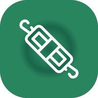 Rolling Pin Creative Icon Design vector