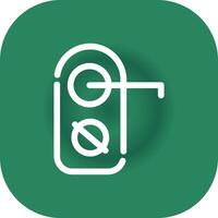 Do Not Disturb Creative Icon Design vector