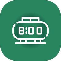 Digital Clock Creative Icon Design vector