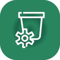Waste Creative Icon Design vector