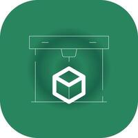 3D Printing Creative Icon Design vector