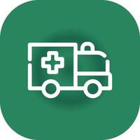 Ambulance Creative Icon Design vector