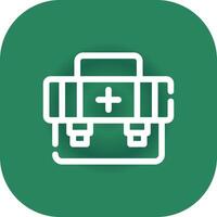 First Aid Kit Creative Icon Design vector