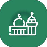 Mosque Creative Icon Design vector