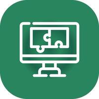 Puzzle Creative Icon Design vector