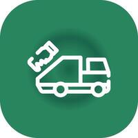 Garbage Truck Creative Icon Design vector