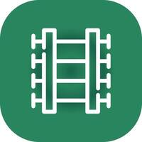 Train Tracks Creative Icon Design vector