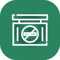 No Smoke Creative Icon Design vector