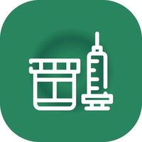 Vaccine Creative Icon Design vector