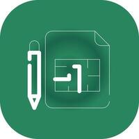 Blueprint Creative Icon Design vector