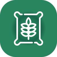 Seed Bag Creative Icon Design vector