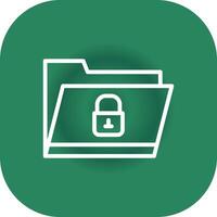 Locked Folder Creative Icon Design vector