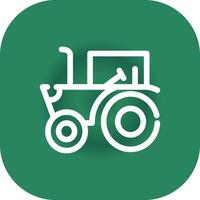 diseño de icono creativo de tractor vector